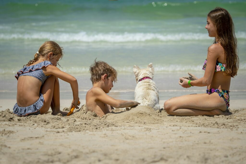 Happy Kids on the Beach